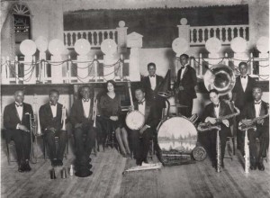 Narvin Kimball (banjo) with Celestin's Tuxedo Jazz Orchestra. Courtesy Hogan Jazz Archive, Tulane University.
