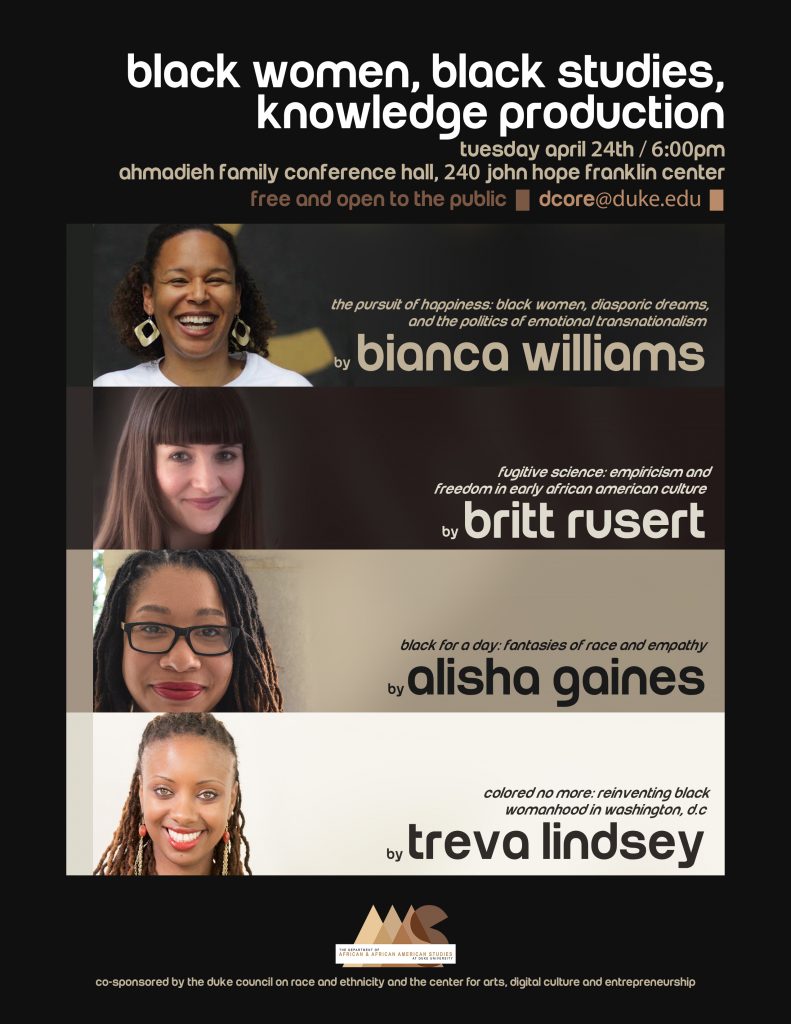 Black Women, Black Studies, Knowledge Production