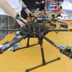 A kit made carbon fiber drone.