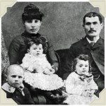 Moses Gladstein (top right) labor contractor hired by Duke Buck, and his family, c. late 1800s
