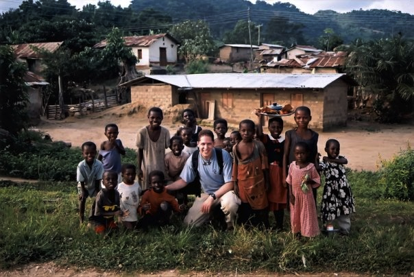 Paul Lantos in Ghana in 2002