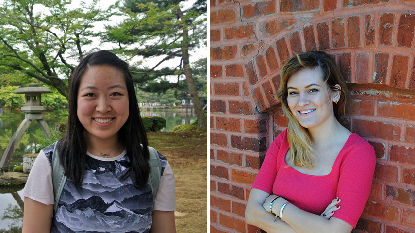  Humanities grad students Hannah Ontiveros and Kelly Tang participated in the NHC pilot program