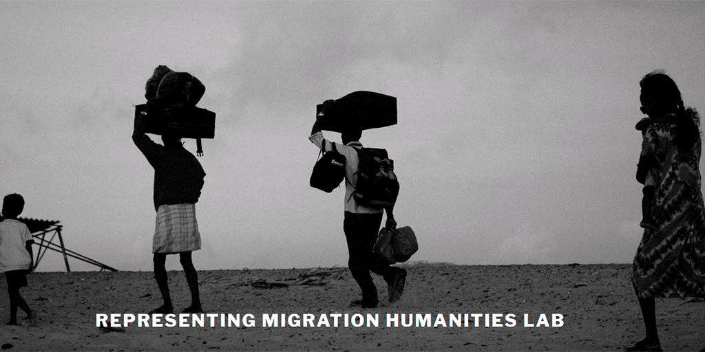 Screenshot from Representing Migration Humanities Lab website.
