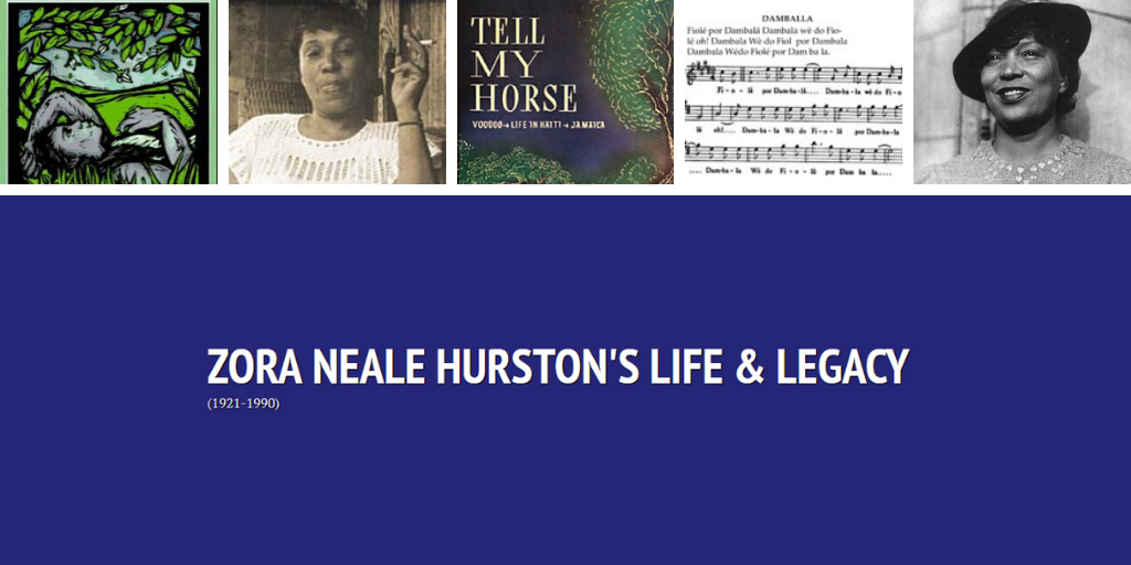 Zora Neale Hurston text and images.