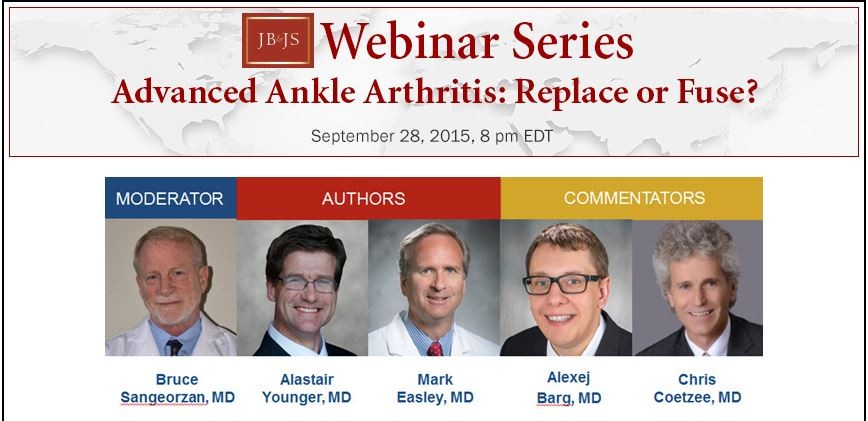 Dr. Easley Webinar Series - Advanced Ankle Arthritis - Replace or Fuse.