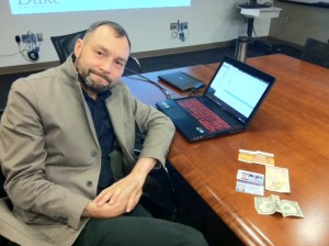 What's in your wallet? Artem Kanzantsev of Duke's IT security Office showed us what in his to illustrate trust.