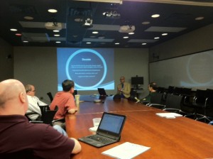 Phillip Batton of Duke's IT Security Office leading a discussion about Phishing and how to best educate everyone so none falls victim!