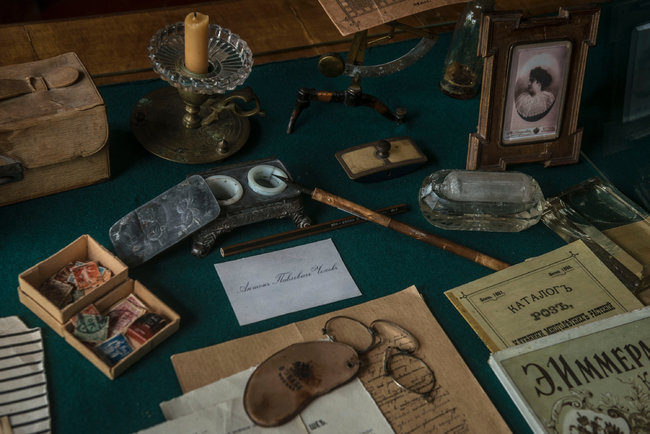 "Many artifacts came from the later Chekhov home in Yalta, enabling visitors today to get a full glimpse of a cramped family home in the late 19th century."