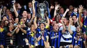 Inter Milan winning the 2010 UEFA Champions League