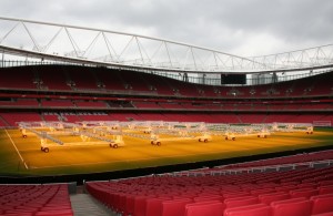 Arsenal's Emirates Stadium using SGL's technology for optimal turf growth ("About Us").