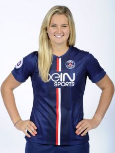 Lindsey Horan in her PSG uniform. Image source