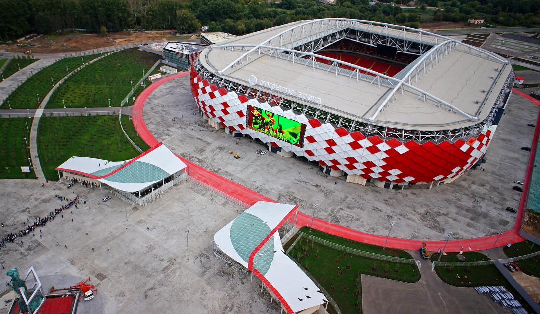 Green stadiums at the 2018 FIFA World Cup