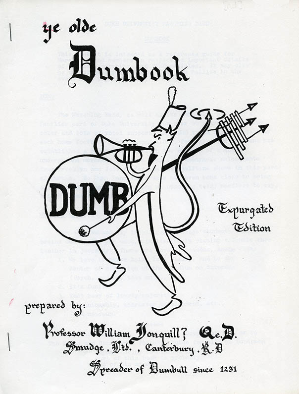 Front cover of the 1971 DUMBook