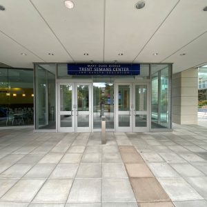 Entrance doors at level 2