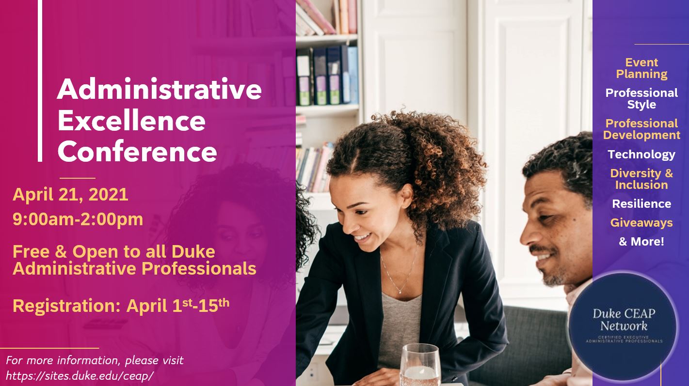 Administrative Excellence Conference Duke CEAP Network