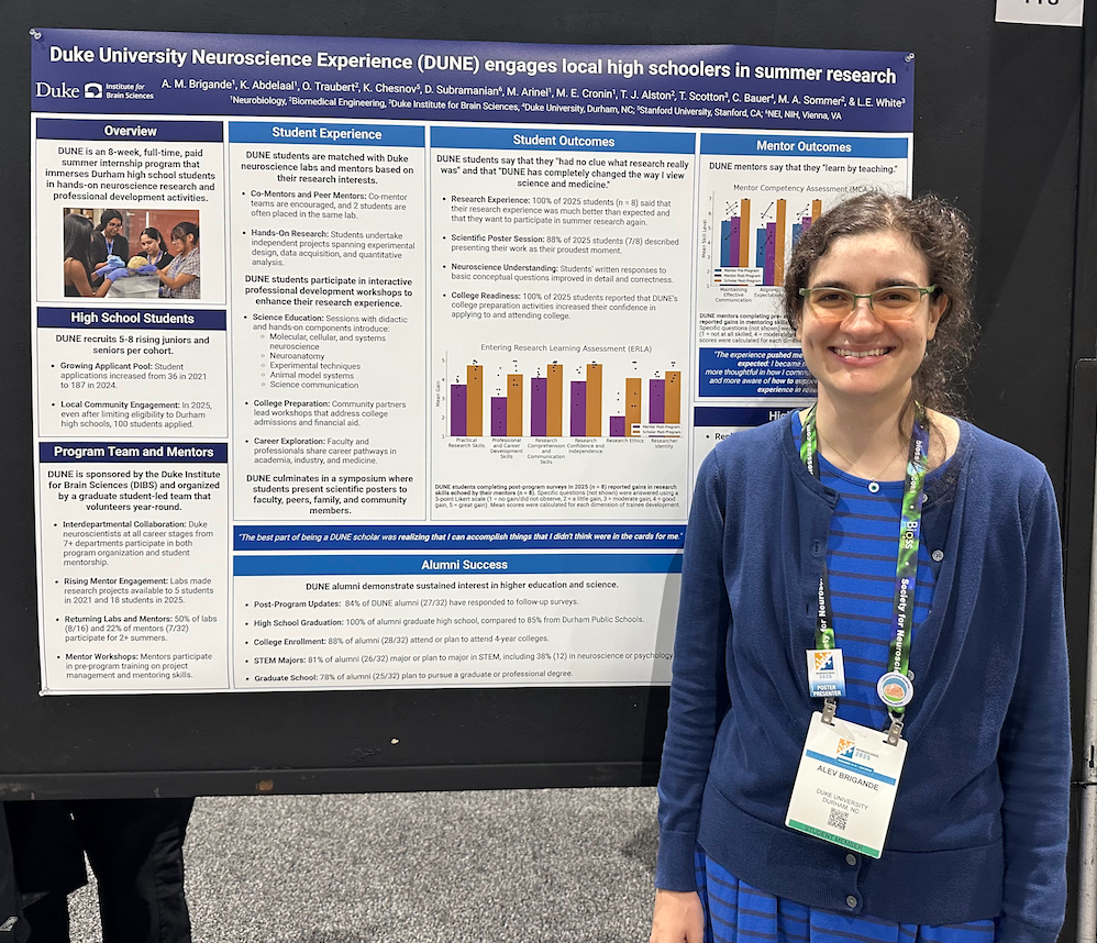Alev Brigande, Neurobiology Graduate Student, presenting at Society for Neuroscience