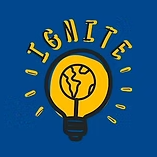 Ignite Logo of world inside a light bulb