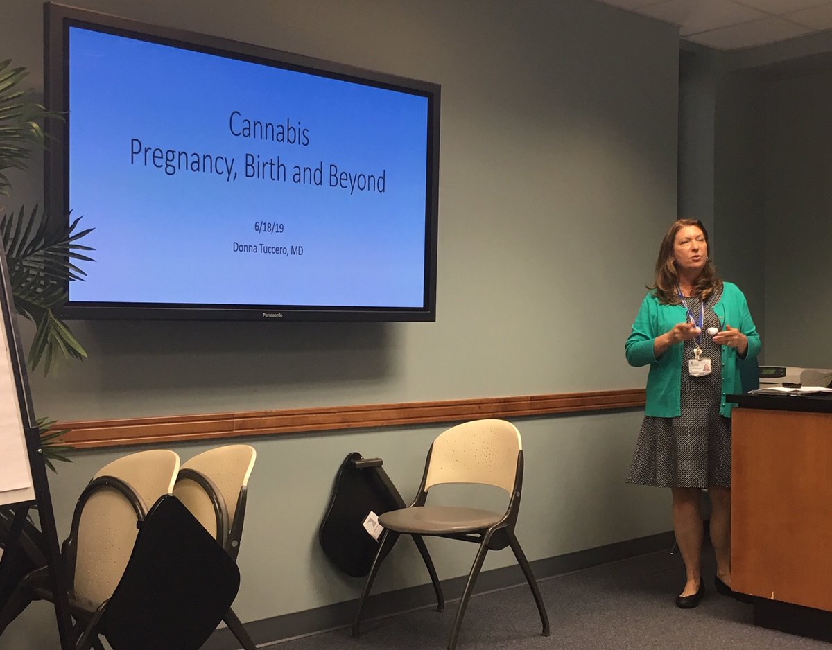 Donna Tuccero, MD, speaking about maternal cannabis use during and after pregnancy