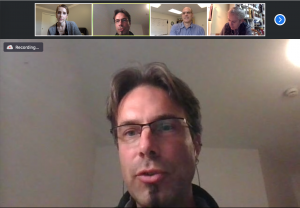 Tobias Lenz in a Zoom meeting