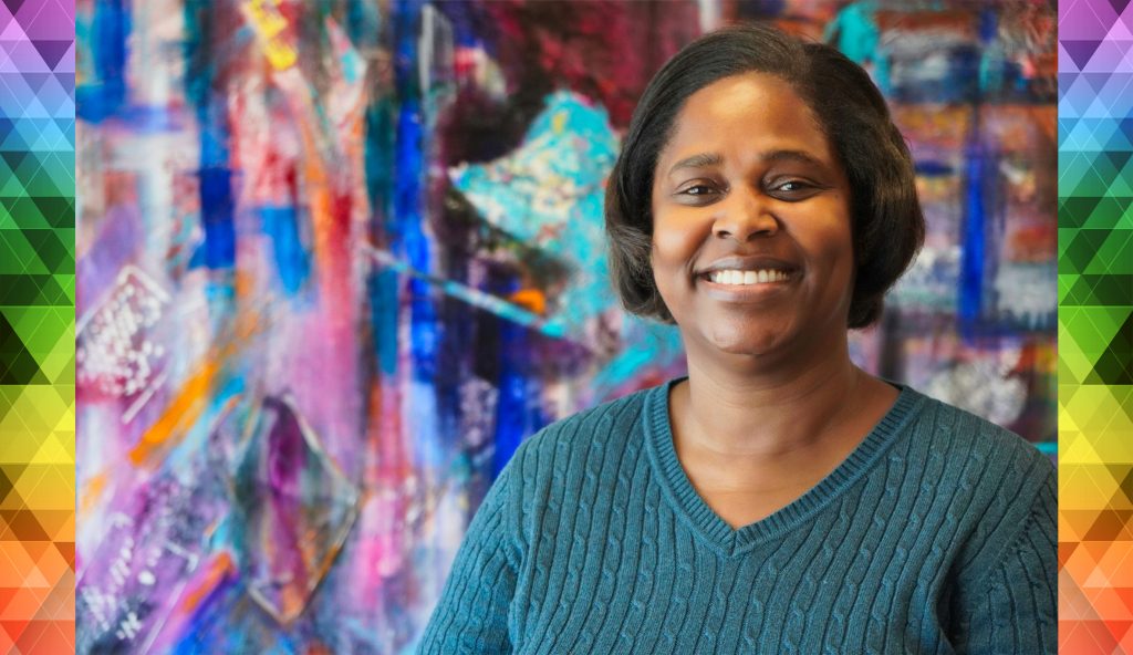 A research participant during a study visit at Duke CTSI’s Kannapolis, NC research campus.