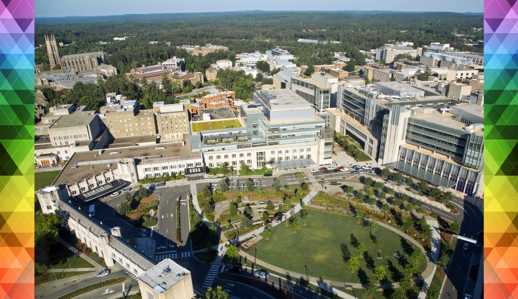 Aerial view of Duke Medical Campus