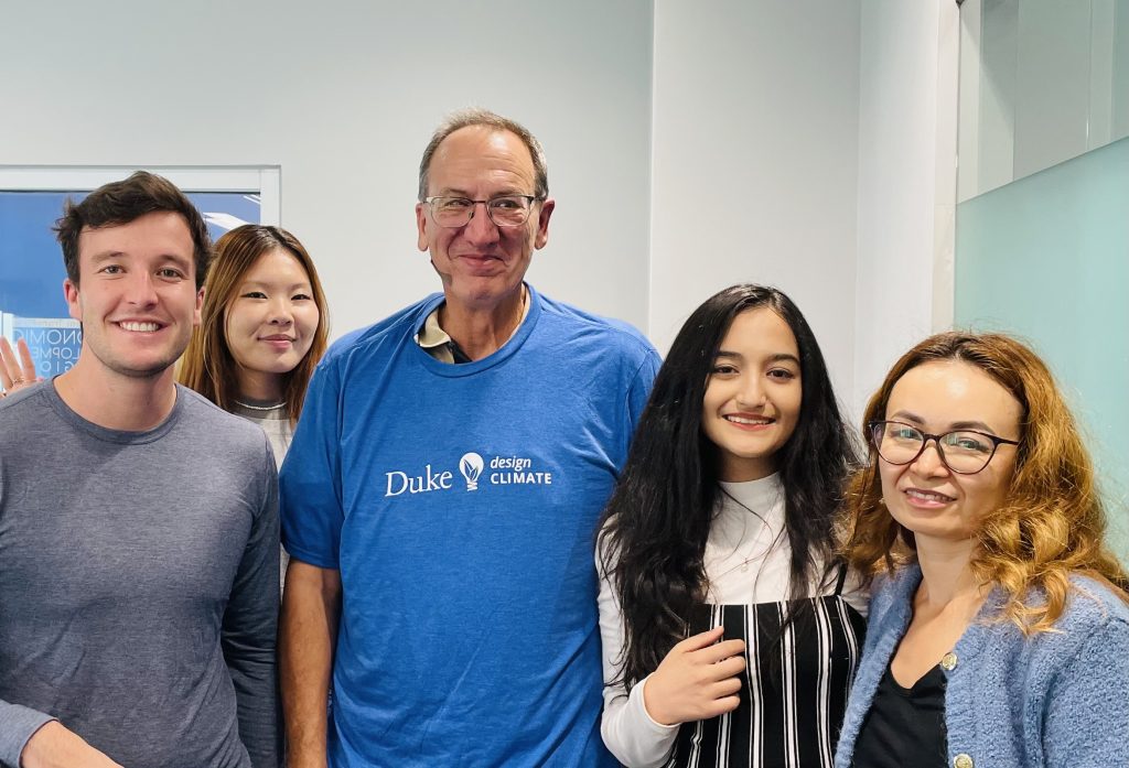 Students with project co-designer