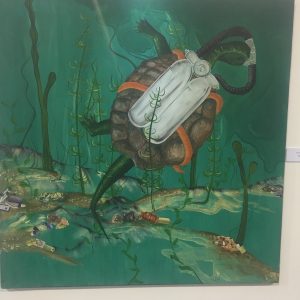 Ocean art on display in the Green Zone at COP 22