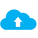 Image of cloud with upload arrow