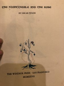 short story the nightingale and the rose by oscar wilde