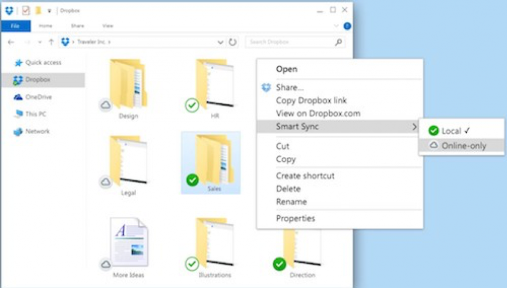 dropbox transfer files to new account