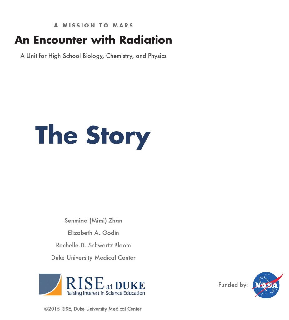 Cover page from Radiation Unit
