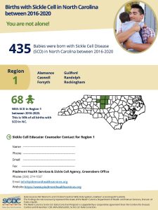 Births with SCD in NC_2016-202_English_Regional Infographics - Region 1