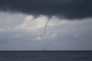 One of a couple water spouts that were spotted throughout the cruise.