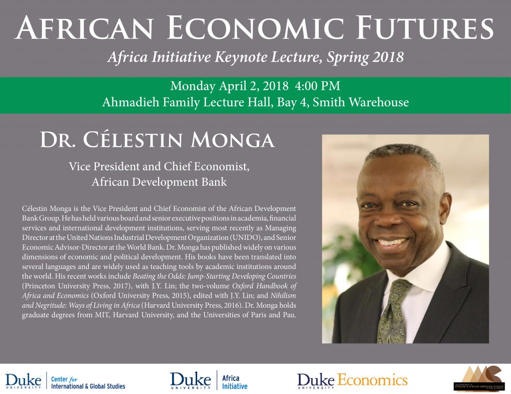 4/2 African Economic Futures; Africa Initiative Keynote Lecture, Spring ...