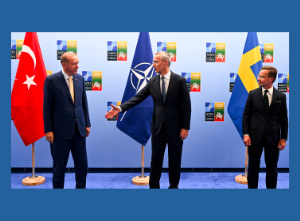 Image of NATO representatives shaking hands