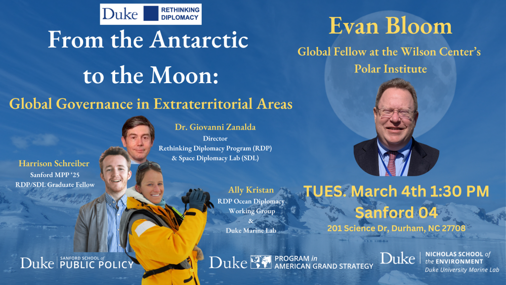 Flyer for Antarctic to Moon event