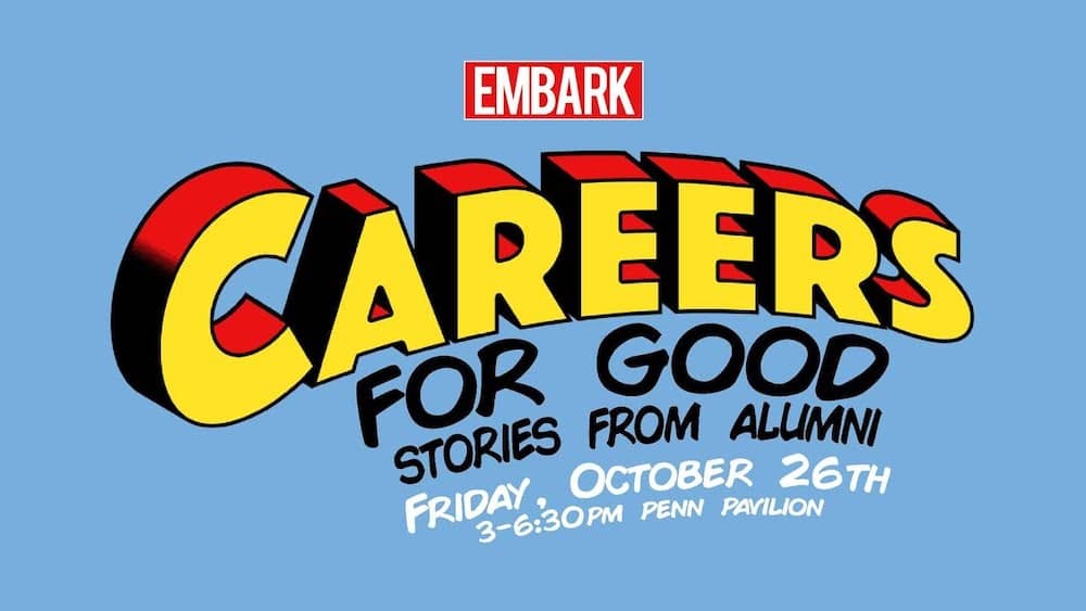 Embark: Careers for Good, stories from Alumni.
