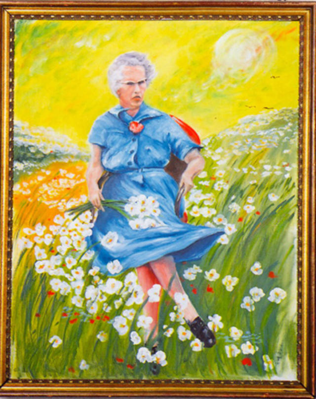Lucy in the Field with Flowers. MOBA
