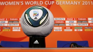 The official soccer ball of the 2011 FIFA Women's World Cup. Credit: Photo by Lars Baron/Bongarts/Getty Images 