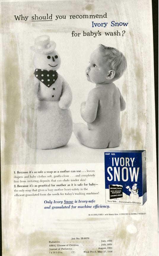 Ivory Snow, 1958